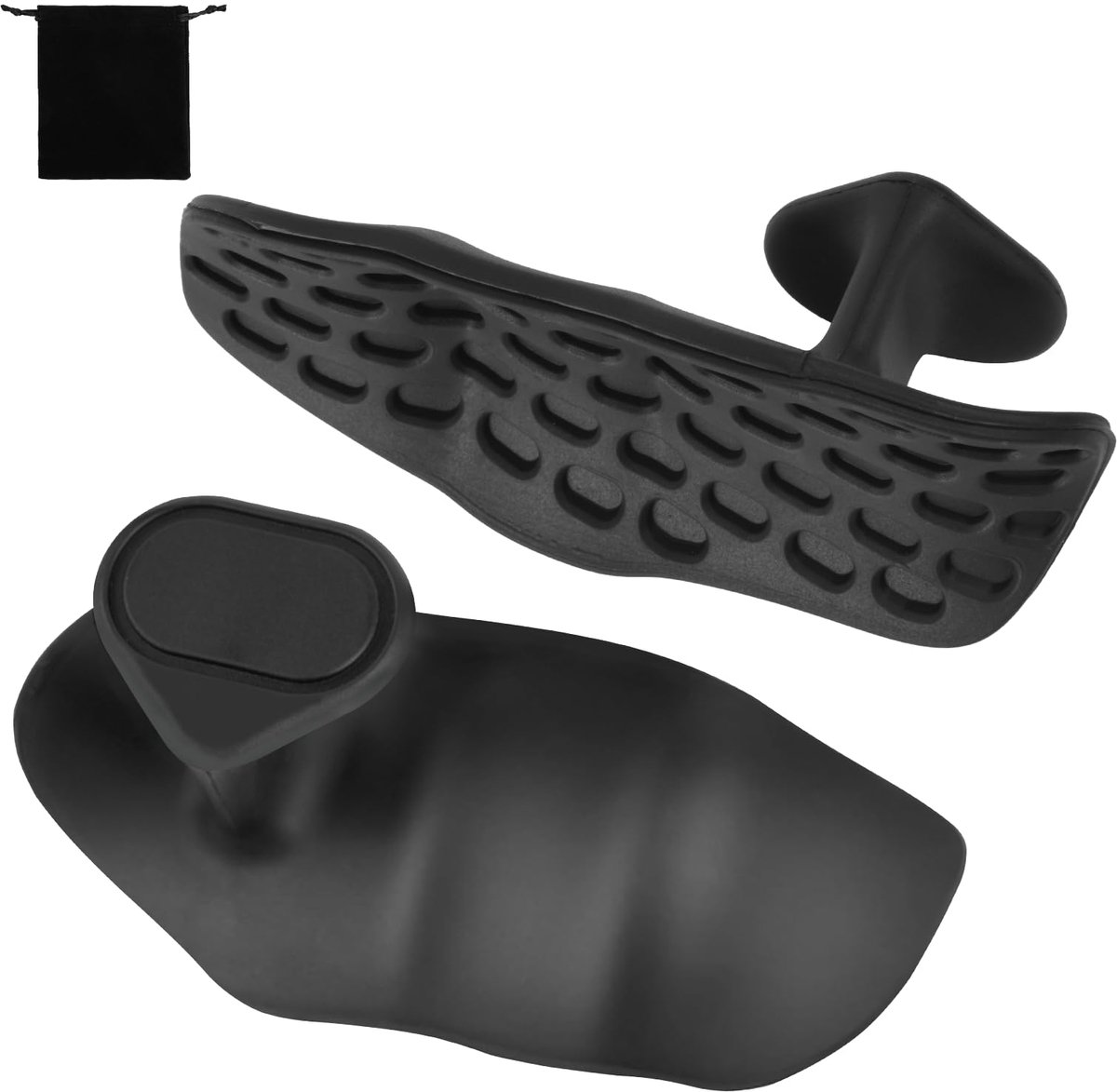 flintronic Gym Handgrepen, Gym Gewichtheffen Grips, Anti-Slip Siliconen Workout Grips, Vingerloze Workout Handschoenen voor Palmbescherming, voor Training en Oefening, Gewichtheffen, Halter, Deadlift