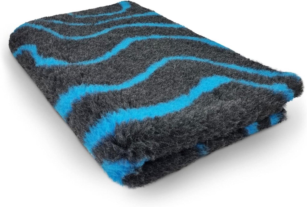 Hondenmat Vetbed - Hondenkleed Puppy - Droog en Warm - Voert Vocht Af - 150 x 100 cm - Turquoise