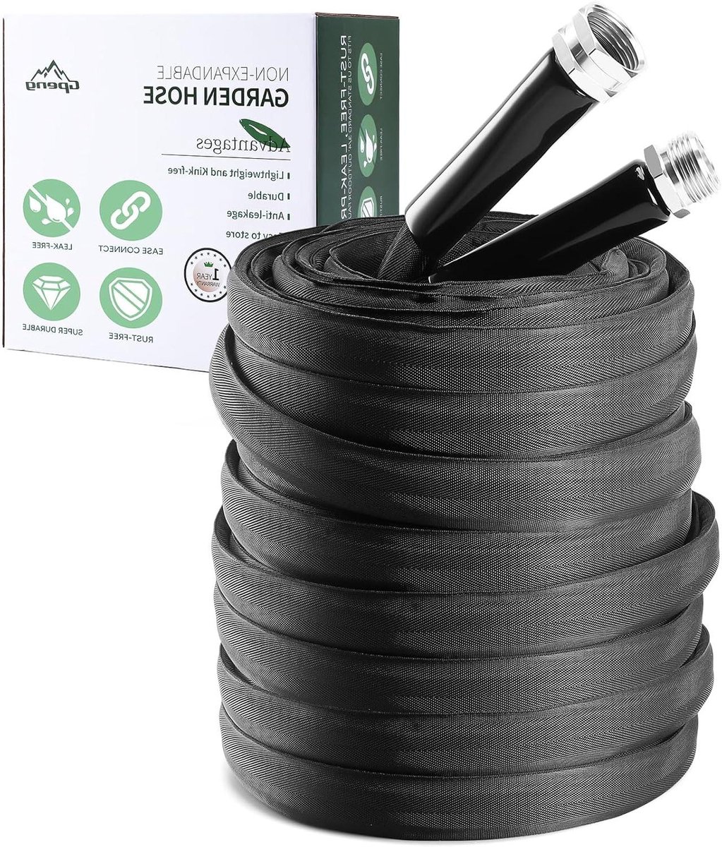 Tuinslang - Waterslang Slang - Tuinonderhoud - Niet-uitbreidbaar ontwerp - 30 m - Zwart