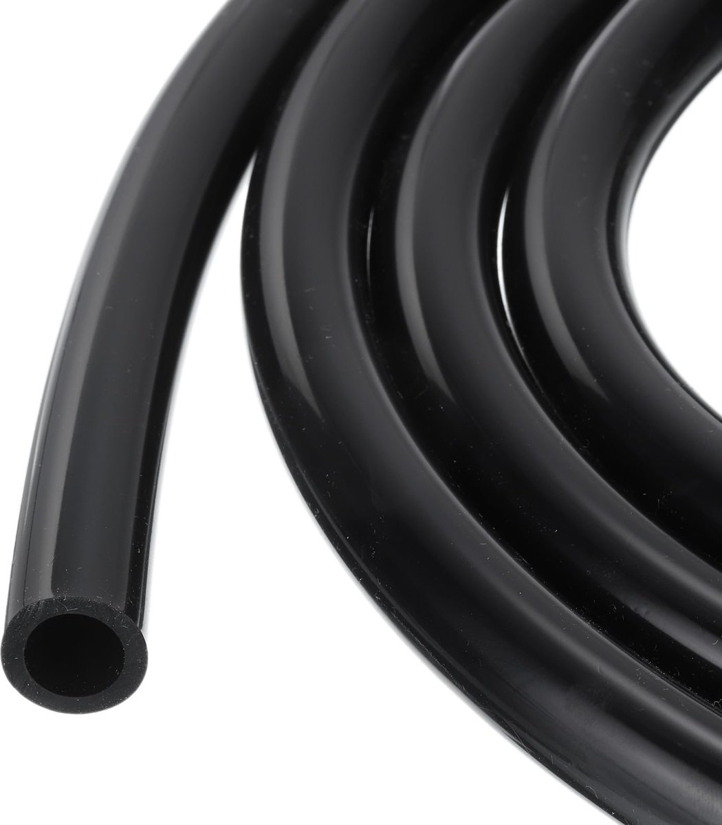 16ft 3/4 "ID x 1" OD (19 mm x 25,4 mm) Siliconen Slang Zwart Industriële Plastic Slang Pure Siliconen Slangen voor Pomp Afzuigen Afvoer Irrigatie Brouwen