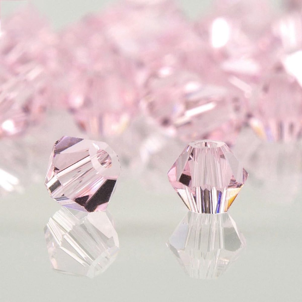 Glazen kralen,facet glazen kralen,kleurrijke glazen kralen,ronde kunstkralen,meerkleurig,gesorteerde kralen,gemengde knutselkralen voor handwerk,armbanden,sieraden,roze