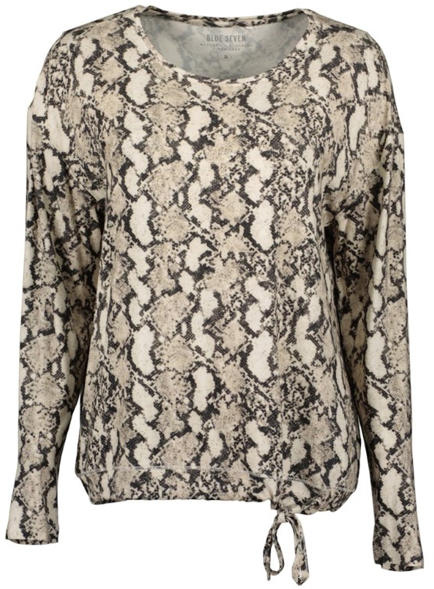 Blue Seven - dames - Shirt 203590 slangenprint LM Blue Seven - maat 44