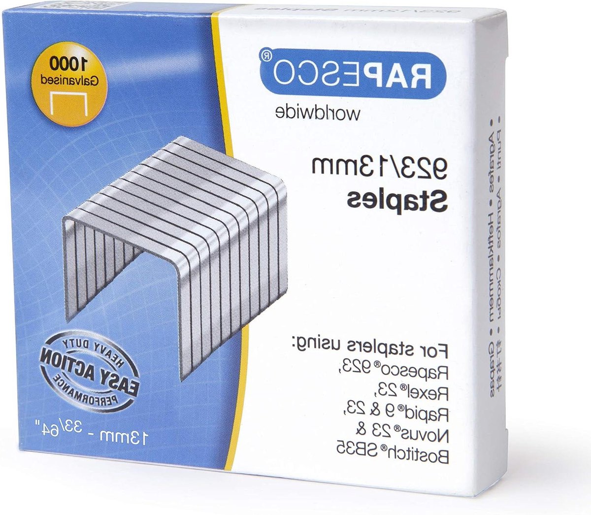Heavy Duty Nietjes - Metaal Nietjes - Papier Bundelen - Roestbestendig - 13mm - Zilver