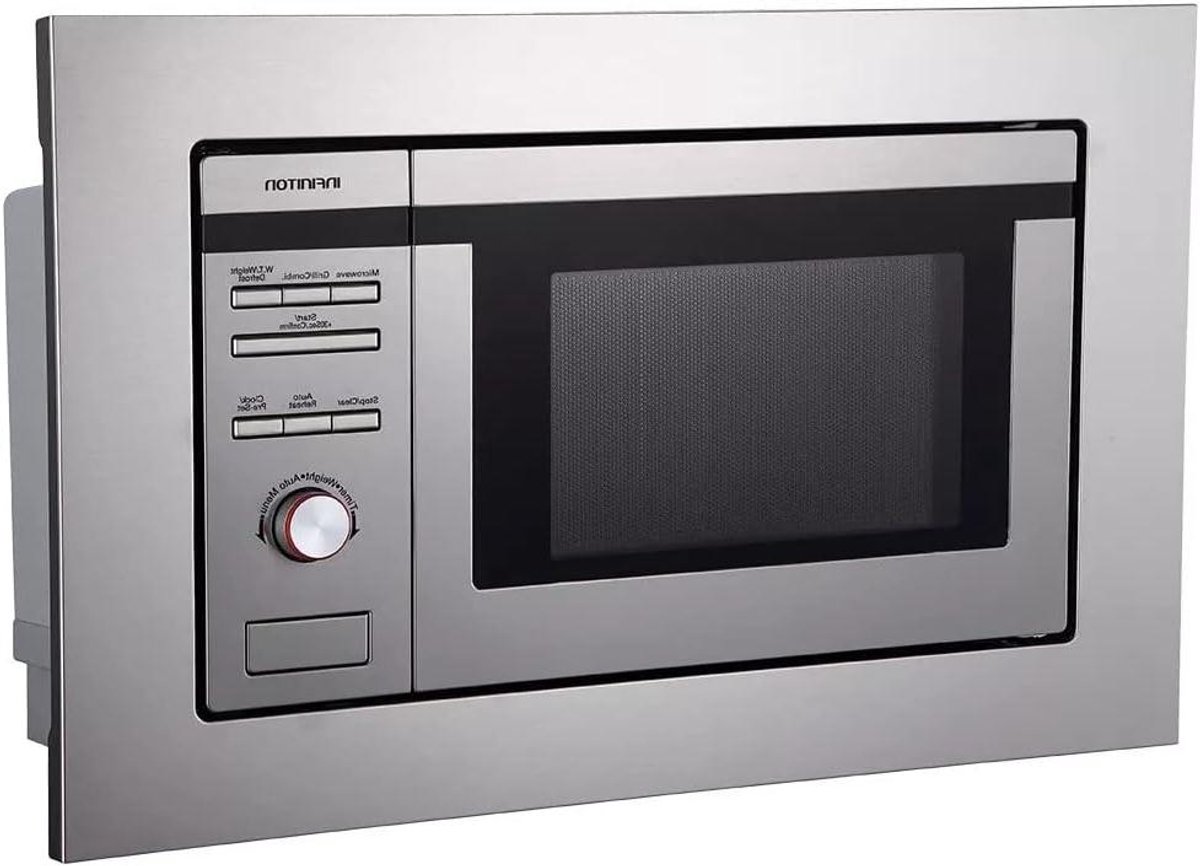 Inbouw Magnetron - Grill Magnetron - Snel Eten Opwarmen - Met Grill Functie - 20 Liter - RVS