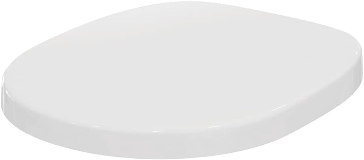 Toiletbril met Deksel - WC-bril Toiletzitting - Hygiënisch Gebruik - Wrapover Design - 43 x 365 cm - Wit