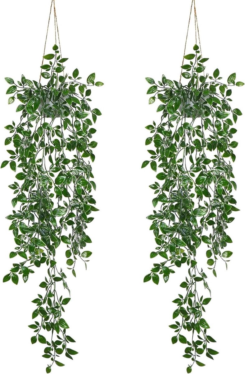 Kunstplanten met Potten - Nep Klimop Decor - Binnen Decoratie - Levenschte Bladeren - 67 cm - Groen