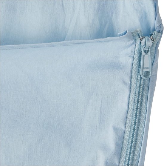 Comfort Liner Mummy - Slaapzak Laken - Kamperen en Hiken - Zijrits en Kussenzak - 220 x 80 cm - Blauw — afbeelding 2