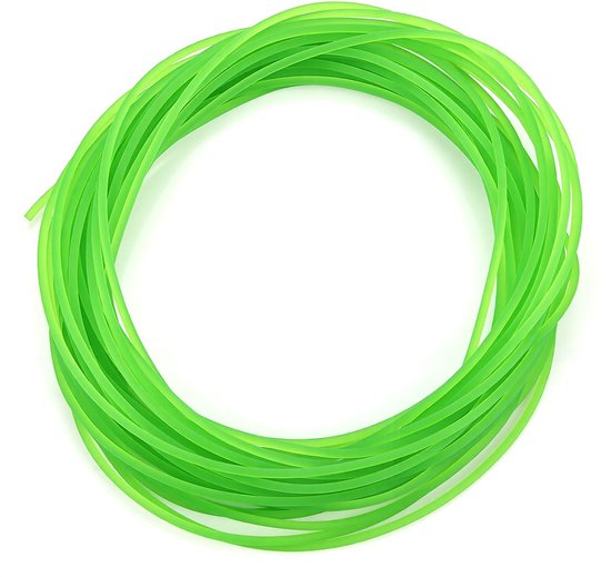 Dailygoods- Polyurethaan Ronde Riem 10 m - Glanzend - Ruw Oppervlak - 2 mm - Groen - Kwaliteitsproduct voor Industrie van Dailygoods — afbeelding 2