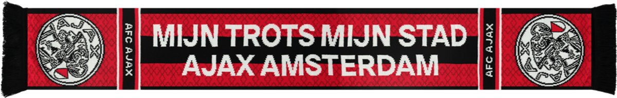 Ajax-sjaal rood/zwart mijn trots