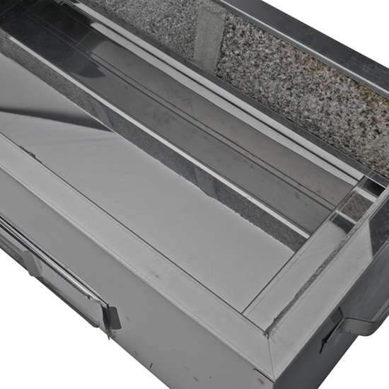 Tokyo Design Studio - Konro Grill - Yakitori Grill - RVS - 60 x 24 x 16,5 cm - Japanse BBQ - Hibachi Grill — afbeelding 2