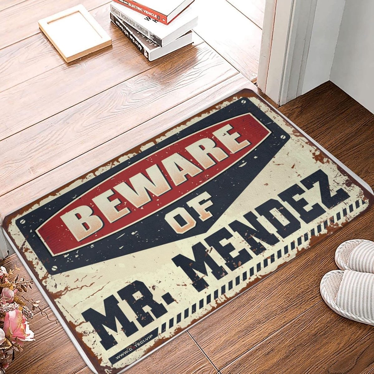Voordeurmat Grappig - Entree Decoratie - Vuil Vangen - Antislip Rubber - 50 x 80 cm - Kleu