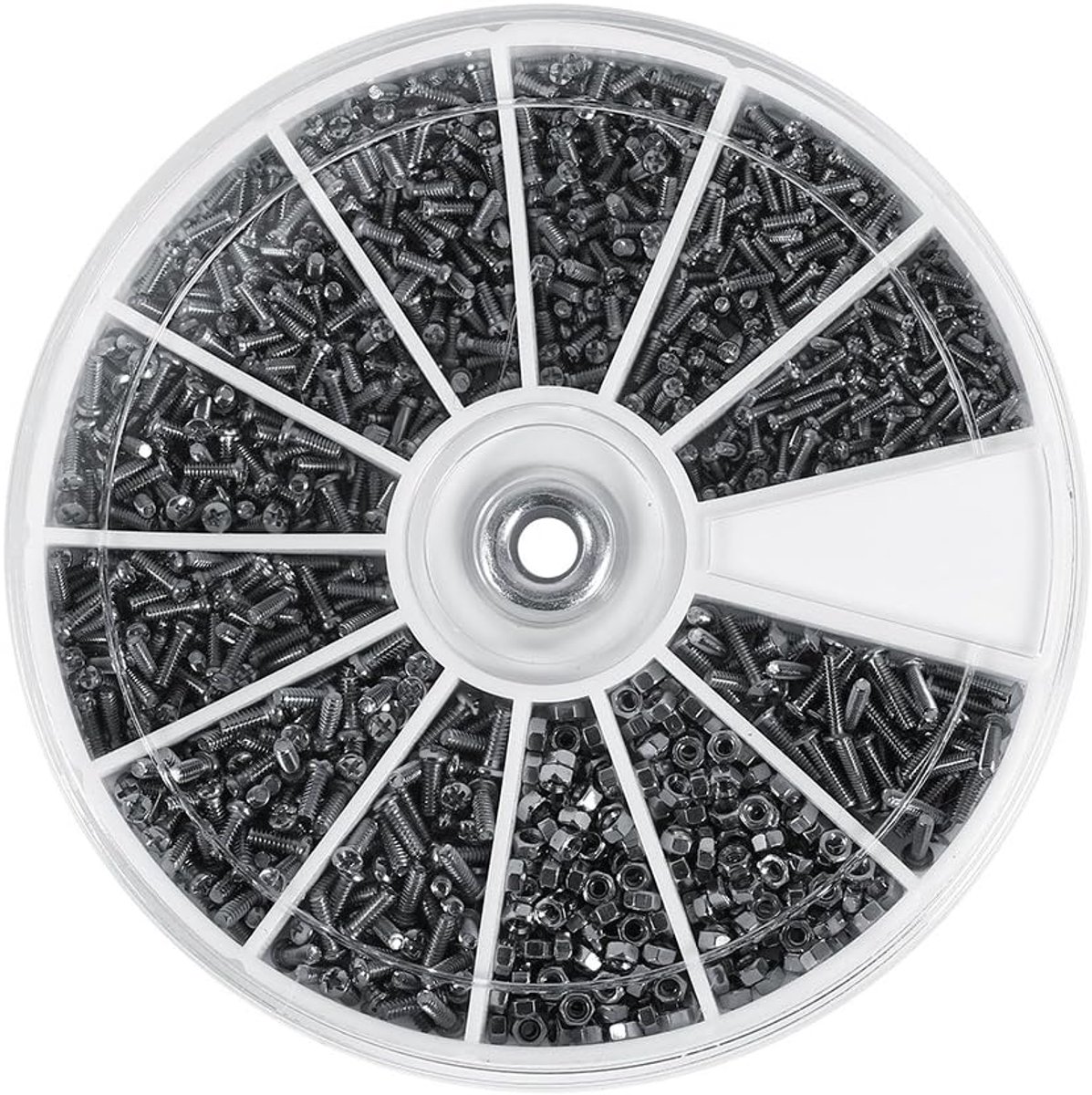 Mini Schroeven Moeren - Assortiment Kit - Reparaties Uitvoeren - Roestvrij Staal - 600 Stuks - Zilverkleurig