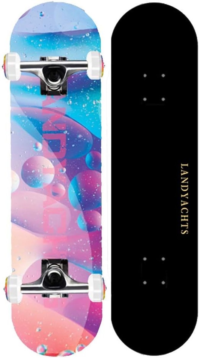 Longboard Skateboard Beginners Board Straat Cruisen 7 Lagen Maple Hout 31 x 8 Inch