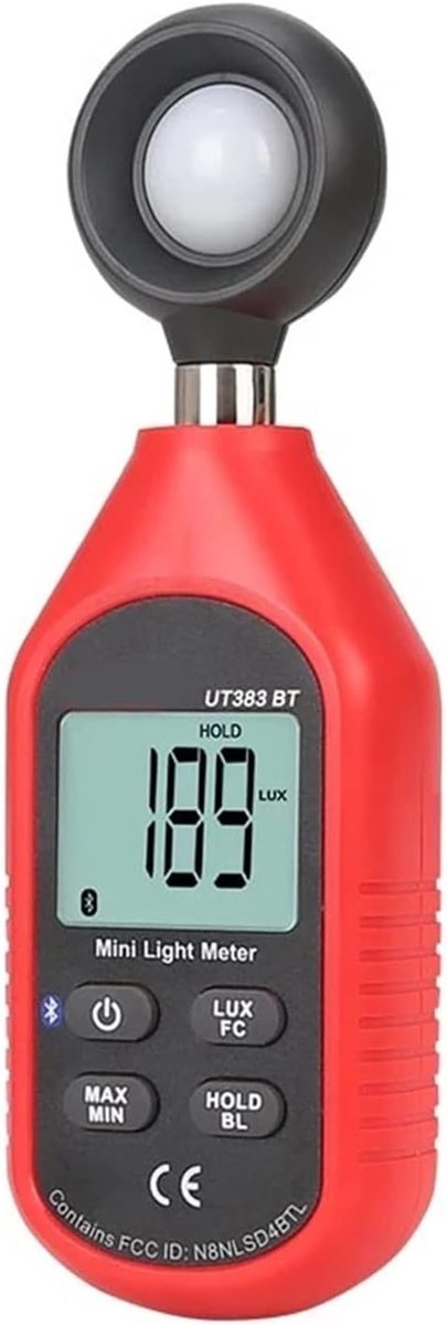 Digitale Lichtmeter - Handige Meter - Nauwkeurig Meten - Bluetooth Connectiviteit - 160 x 50 mm - Zwart