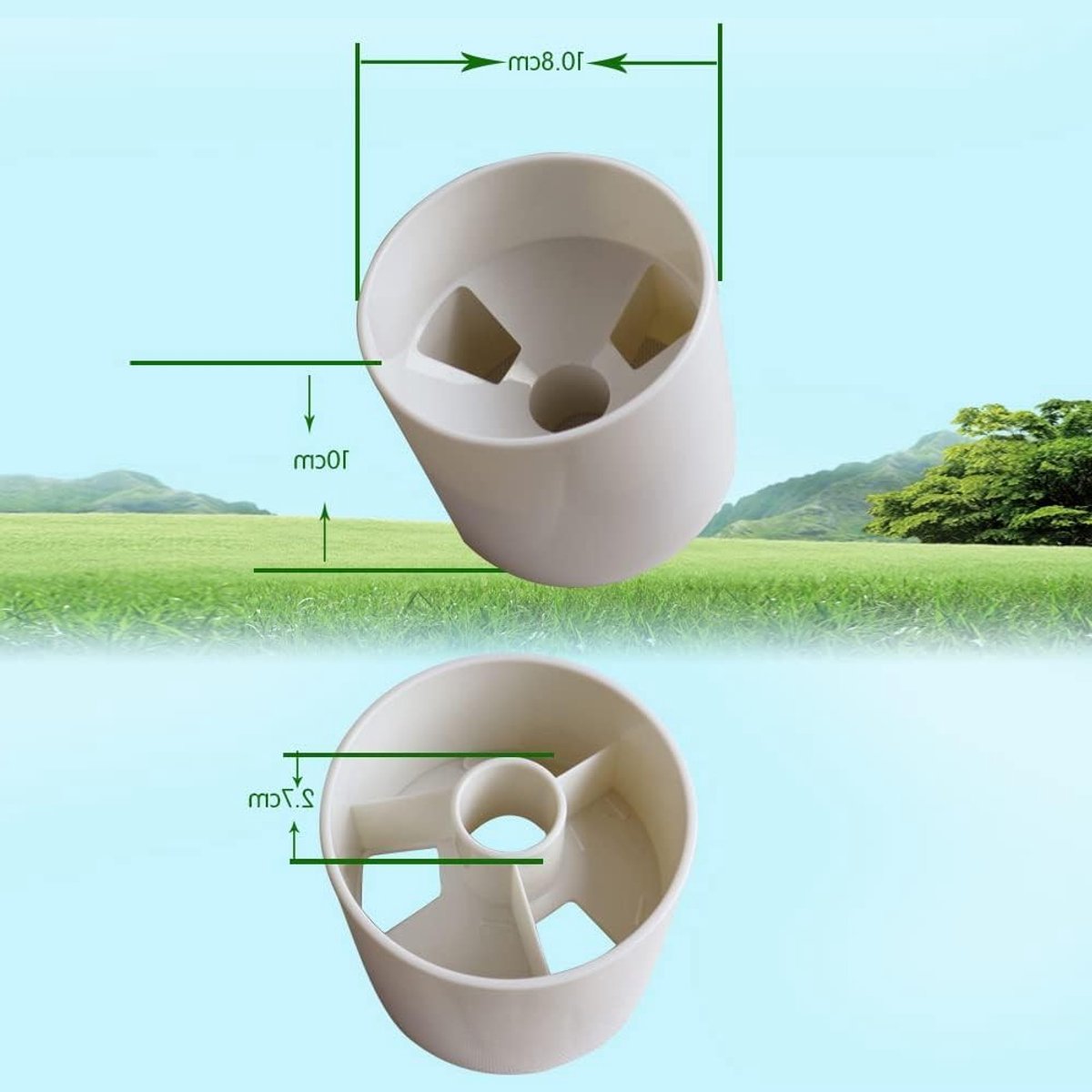 Training Accessoires voor Golf, Duurzame Hole Cup van Wit ABS, Ideaal voor Oefeningen en Verbetering van Golfvaardigheden