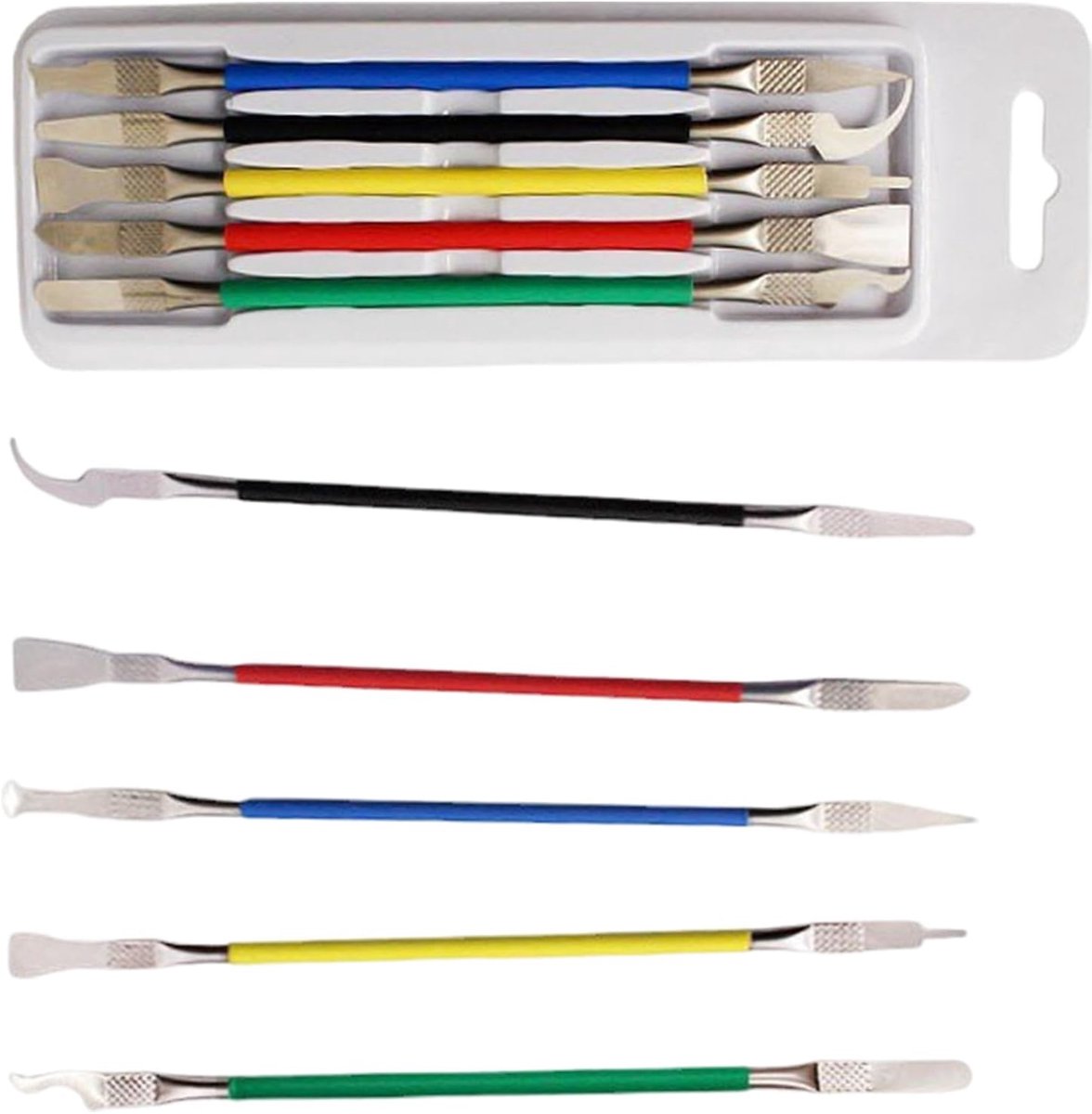 Lijmverwijderaar CPU - Reparatie schraper - Componenten demonteren - Hoge temperatuur bestendig - 22 cm doos - Zilver