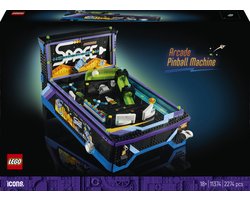 LEGO® Icons Flipperkast - Werkende Speelautomaat - Decoratie - Nostalgisch Cadeau voor Volwassen Fans van Retrogames - 11374 Image