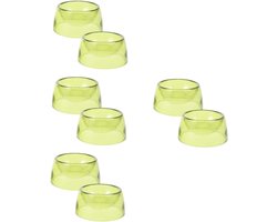 Voerbakjes Kleine Dieren - Voerbakjes Konijn - Voeren en Water Geven - Set van 8 stuks - 8x8x4cm - Lichtgroen