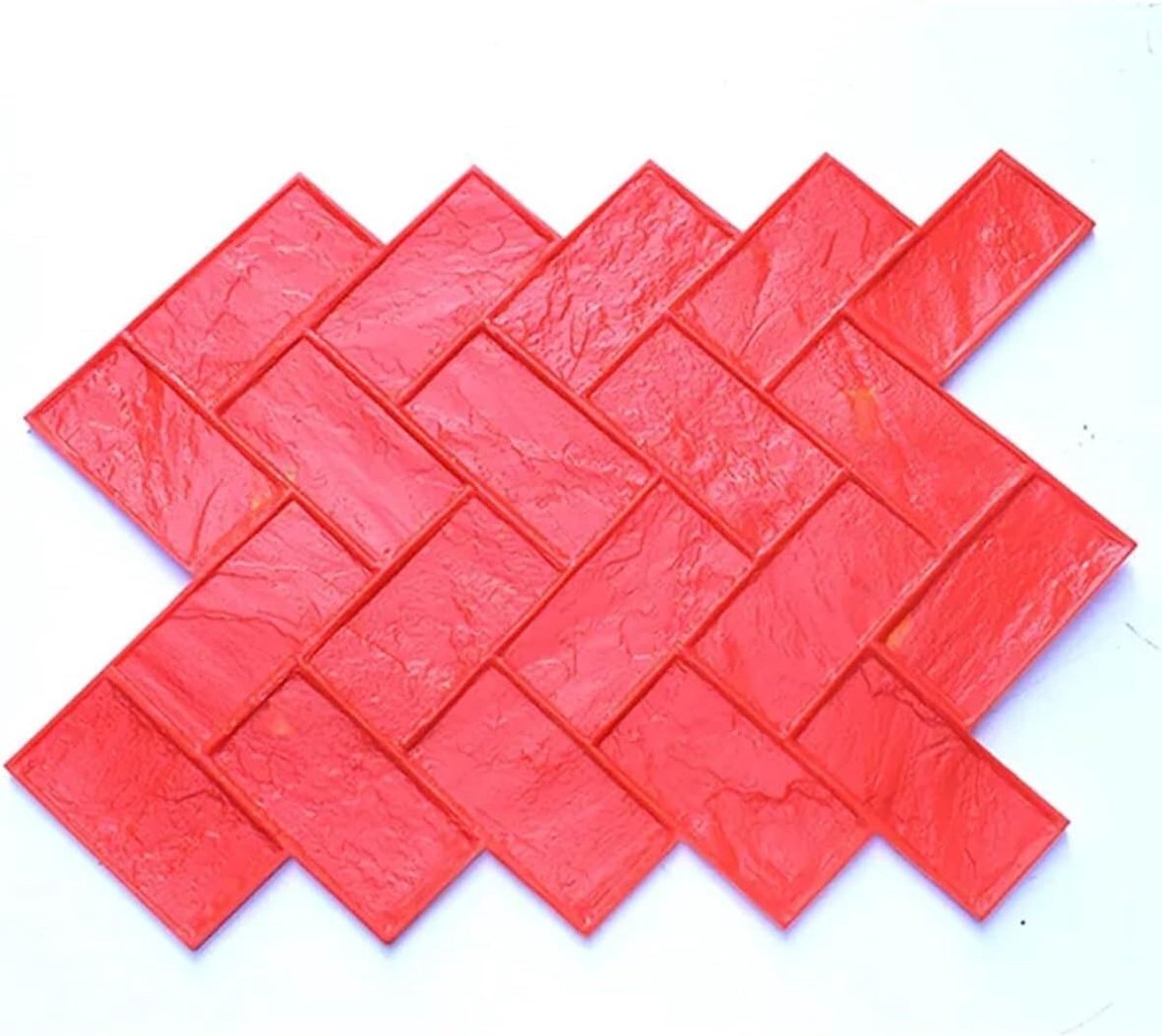 Betonmal Stempel - Textuur Mat - Oprit Aanleggen - Visgraat Patroon - 91x81 cm - Grijs
