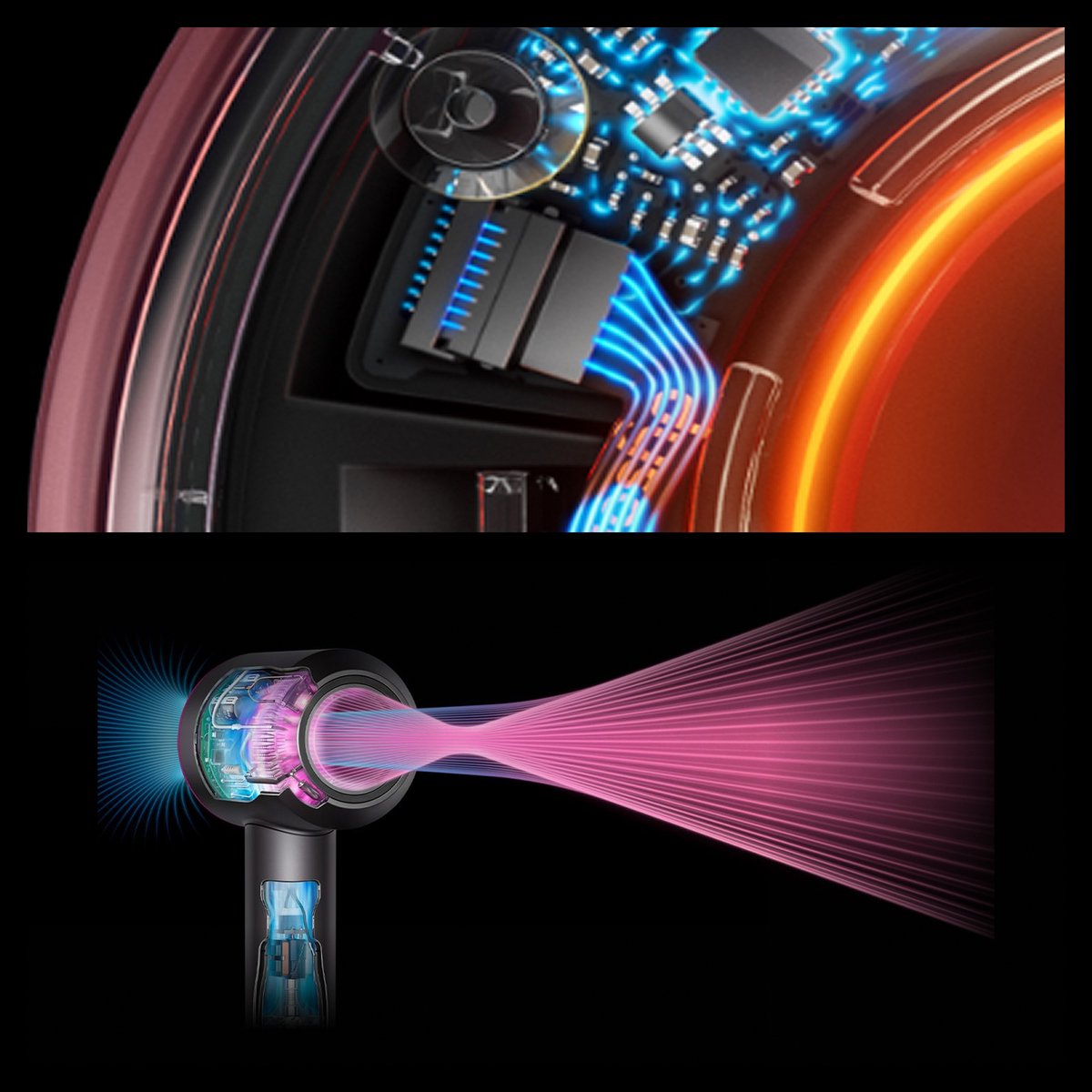 Dyson Supersonic Föhn Red Velvet/Goud - afbeelding 2