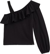 WE Fashion Meisjes off-shoulder top met structuur
