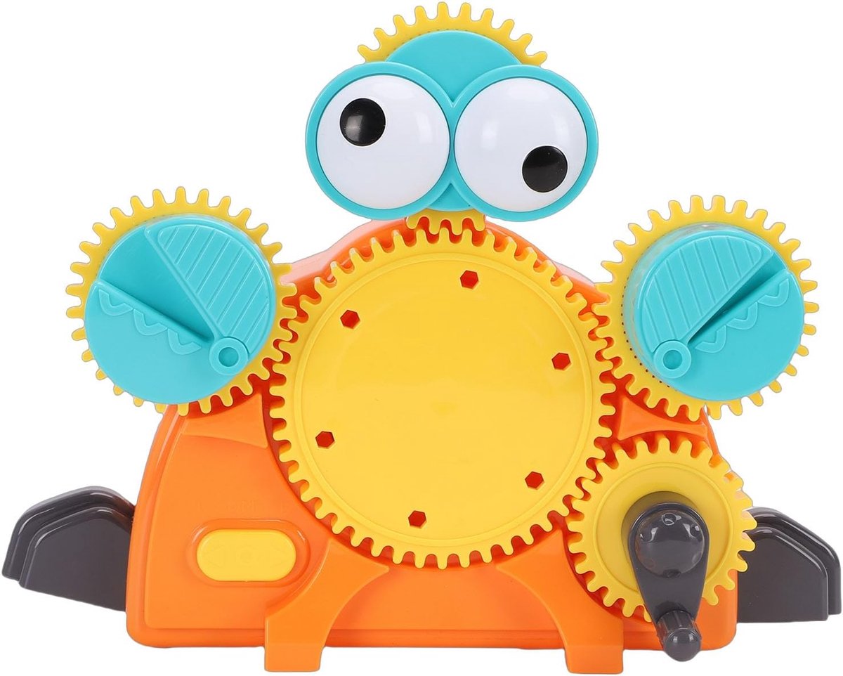 Educatieve Bouwstenen - Tandwielset Kinderen - Techniek Leren - Dual Power Opties - 33 x 25 x 10 cm - Multicolor