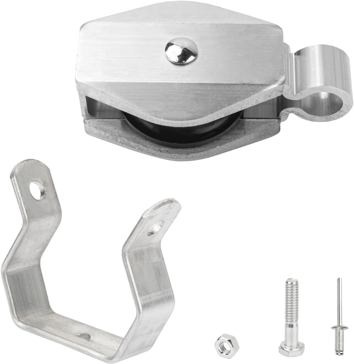 Ladder Katrol Kit - Vervangingsonderdeel Ladder - Ladder Onderhoud - Hoge Slijtvastheid - 12.7 x 9.9 x 2 cm - Zilver