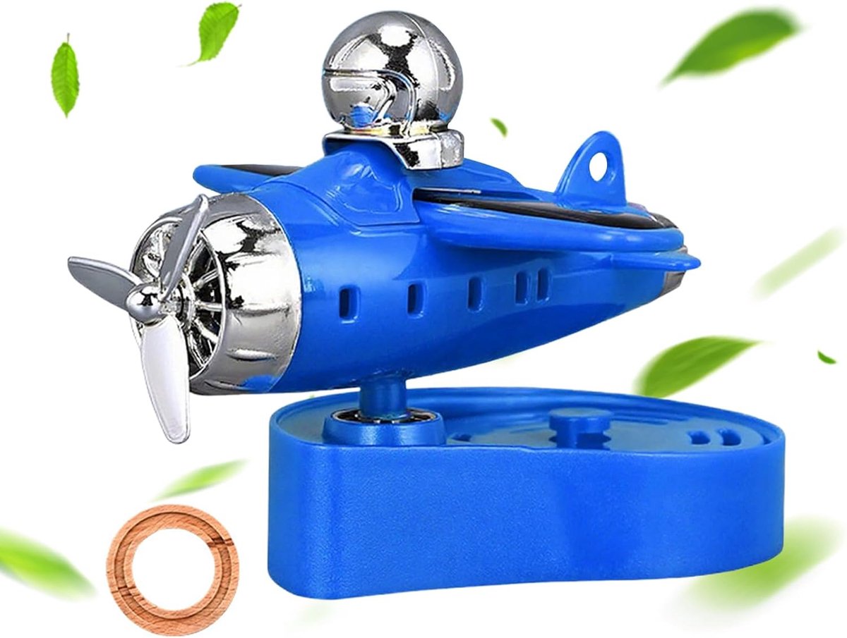 Auto Luchtverfrisser - Zonne ornament - Auto Interieur - Zonne-energie - 11.5 x 9.5 x 9 cm - Blauw