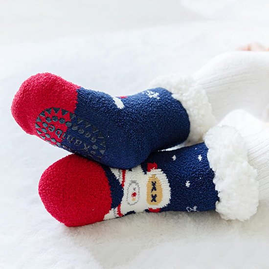 Babysokken - Warme sokjes - Comfortabel spelen - Coral fleece materiaal - 0-12 maanden - Cartoon print — afbeelding 2