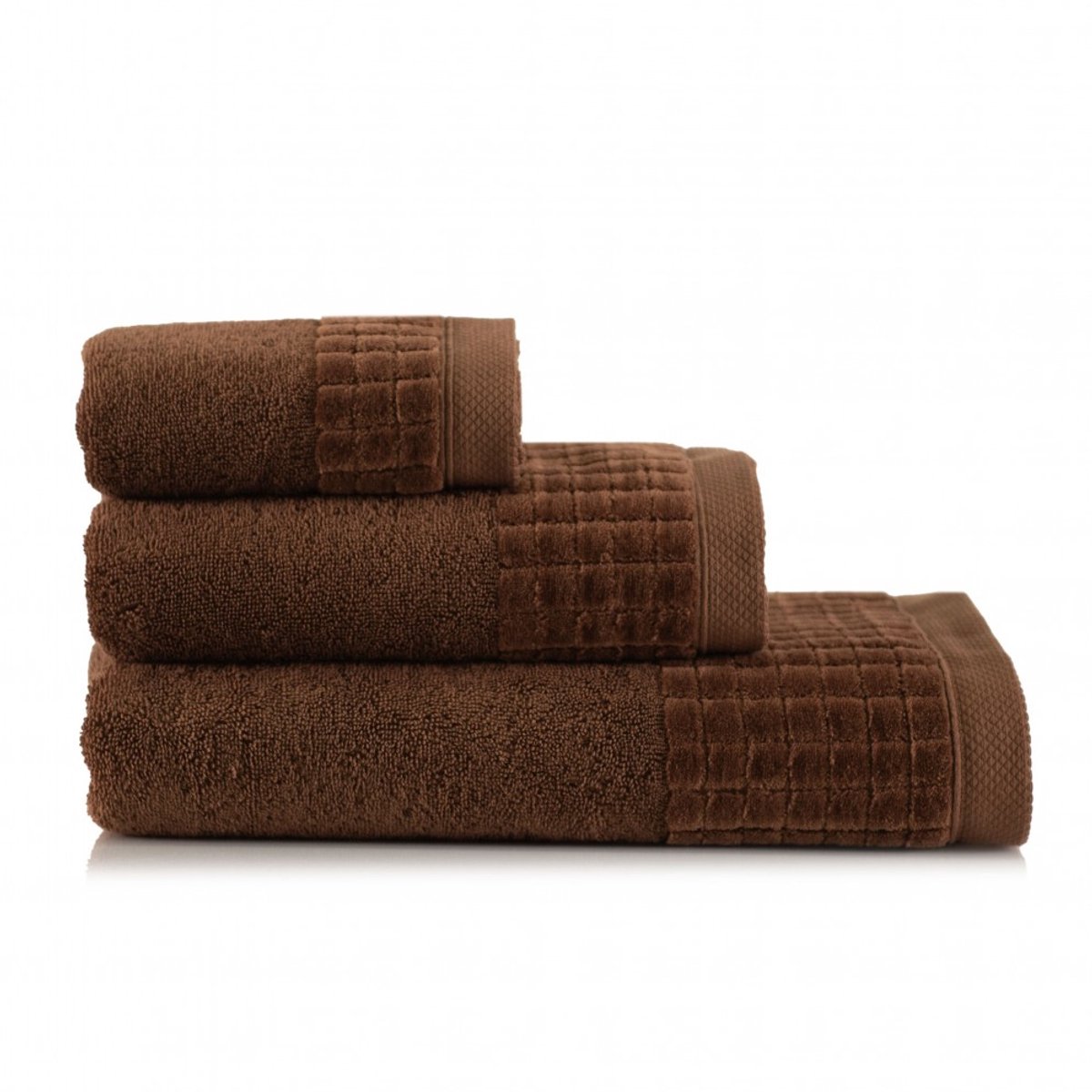 Luxe Zwoltex Paulo 3 Handdoek 50x100cm Katoen Bruin