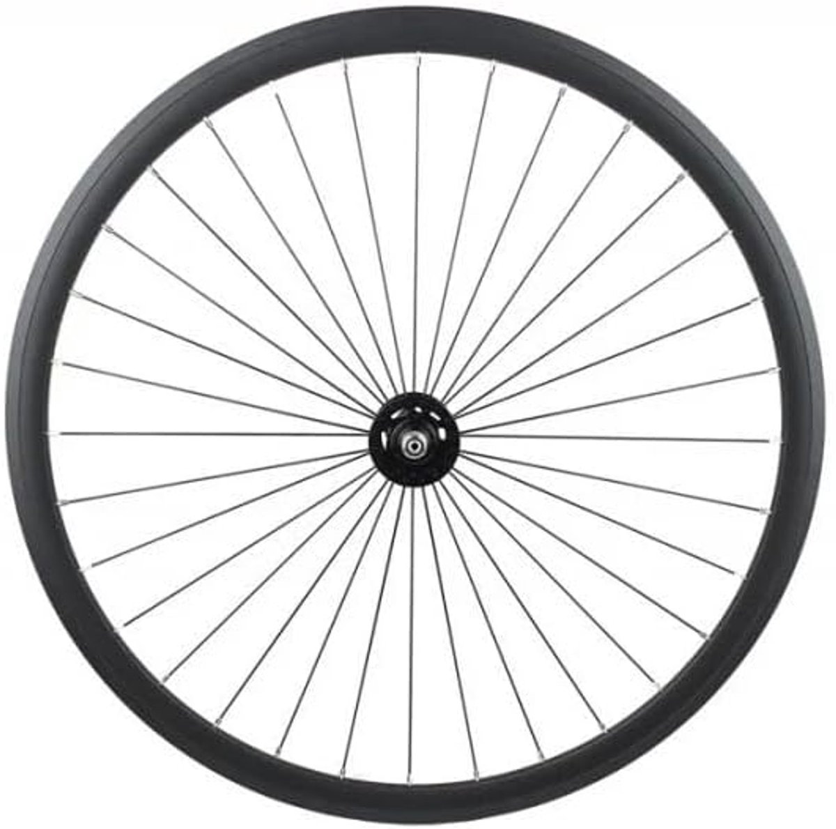 Voorwiel Fiets - Racefiets Wiel - Stadsritten - Aluminium 30mm Velg - 700C - Zwart