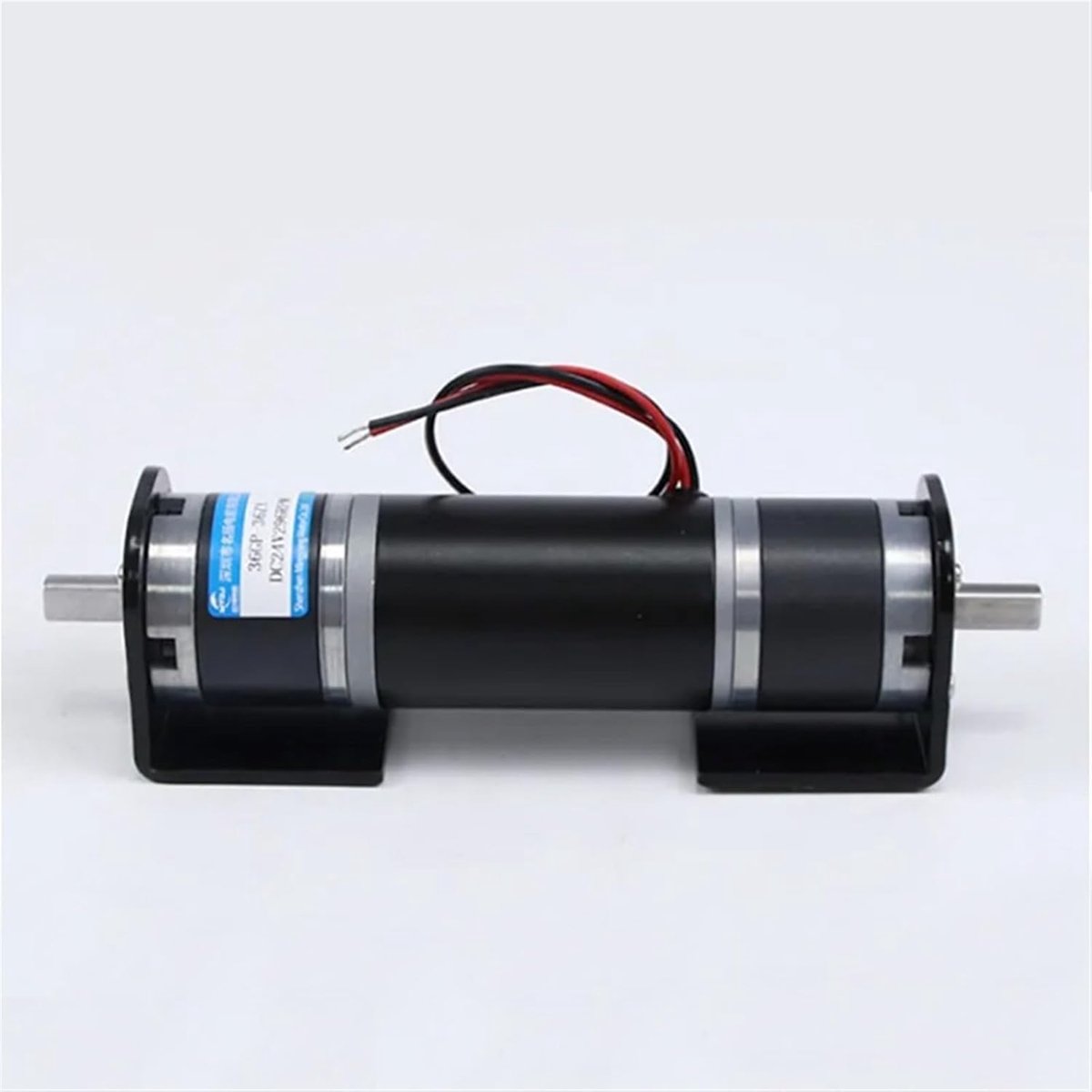 Planetaire Aandrijfmotor - Gelijkstroom Motor - Mechanische Aansturing - Dubbele As Ontwerp - 12 Volt - Zilver