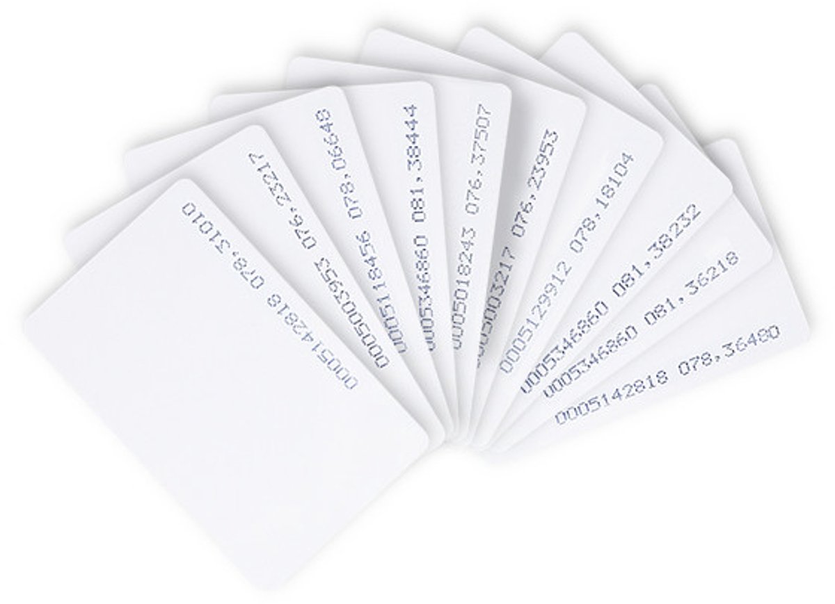 Qoltec - EM 125 kHz Kaart - 10 stuks - Voor Toegangscontrole