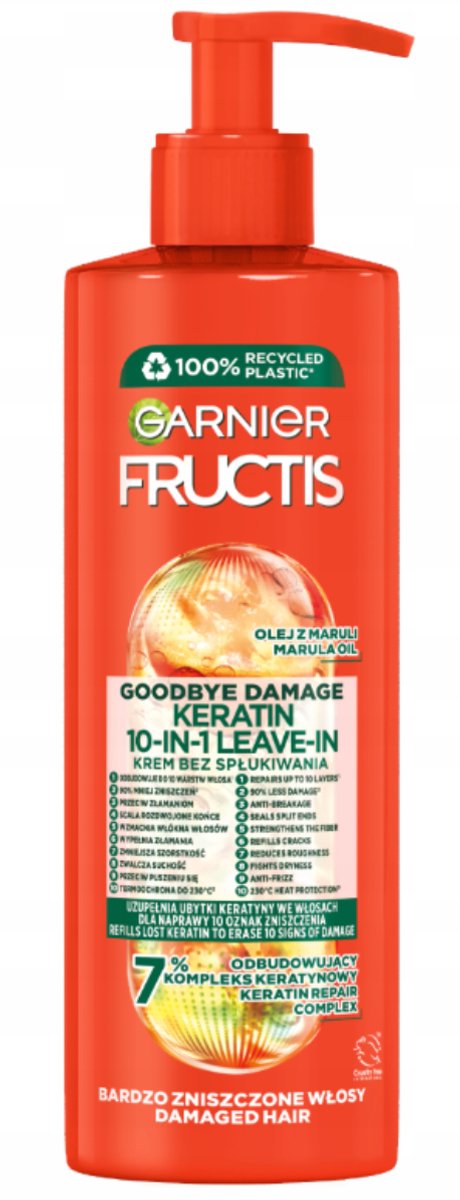 Garnier Fructis Goodbye Damage Serie - Leave-in Conditioner - 10-in-1 - 400ml - Ultralichte Formule