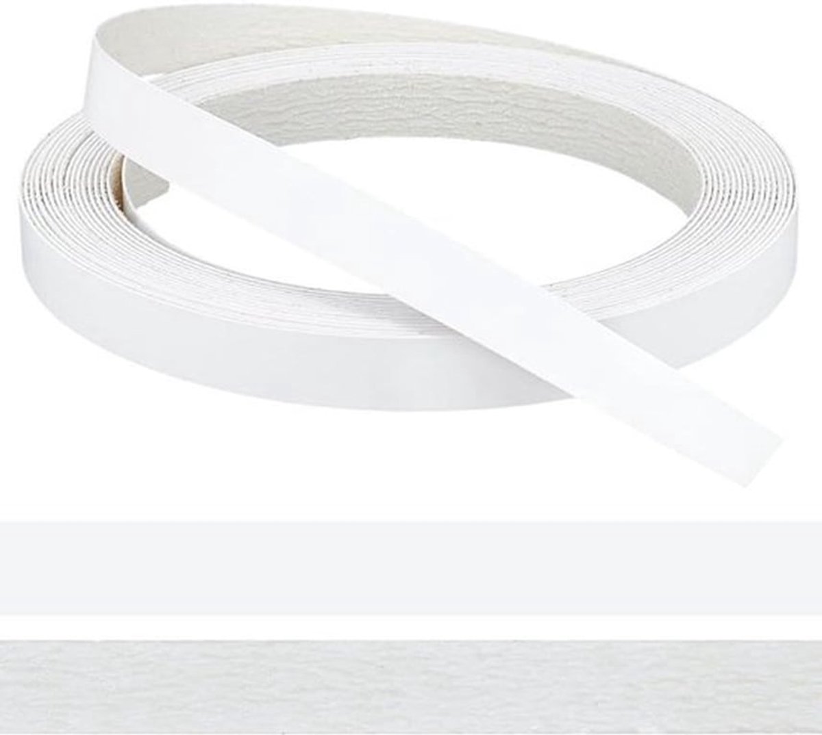 Witte PVC Randafwerking 32,4 m – Flexibele Randstrook met Smeltlijm voor Kasten en Meubels