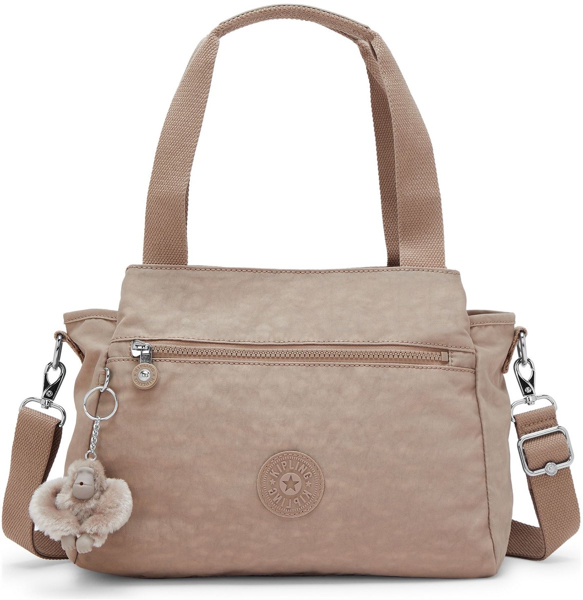 kipling schoudertas Basic Elysia Shoulderbag Tan Beige