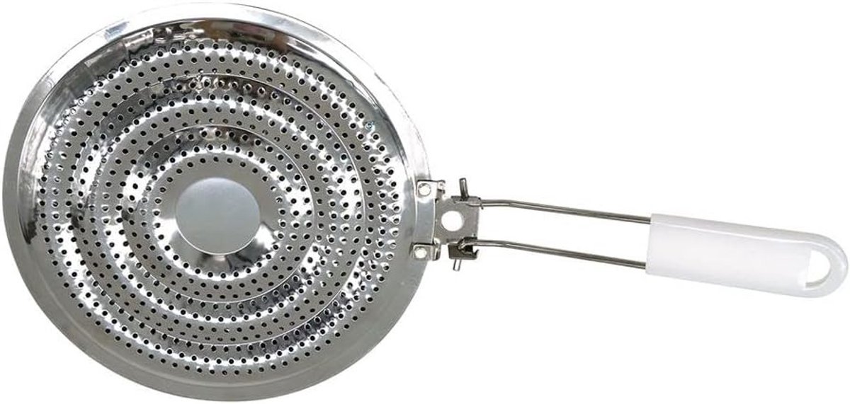 Warmteverdeler voor gasgrill - Wit - 20,5 cm - Roestvrijstalen Kookplaatdiffuser - Voor Gelijkmatig Koken