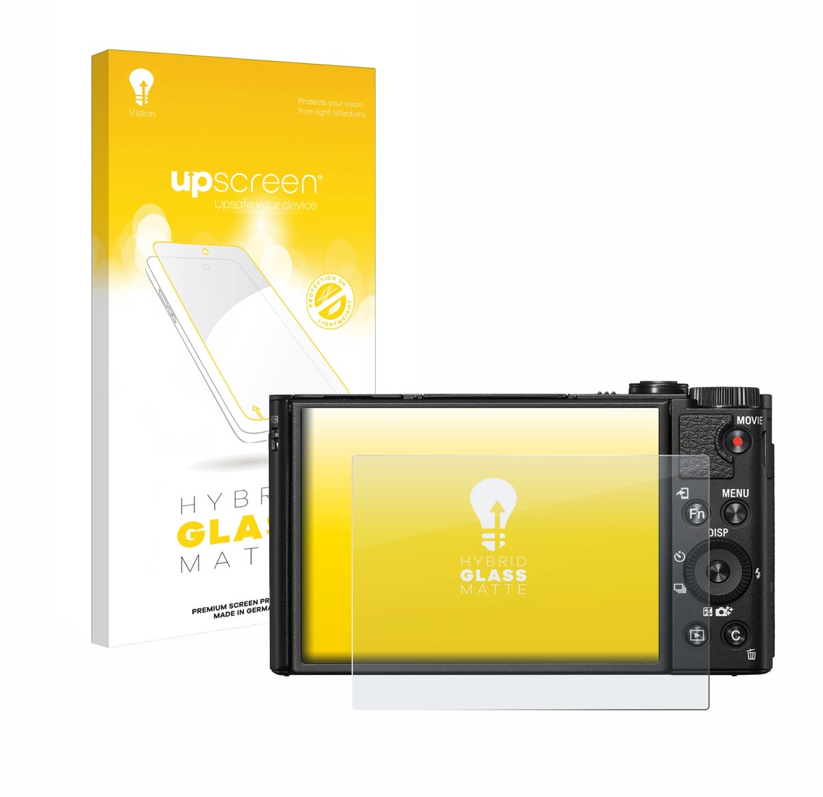 upscreen - Screenprotector voor Sony Cyber-Shot DSC-HX99 - Folie Beschermfolie Beschermglas matte