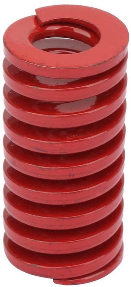 Compressiever Rood - Buitendiameter 22 mm - Binnenkant Diameter 11 mm - 65MN Staal - Gemiddelde Belasting - Model TM22*50 mm - Drukveer