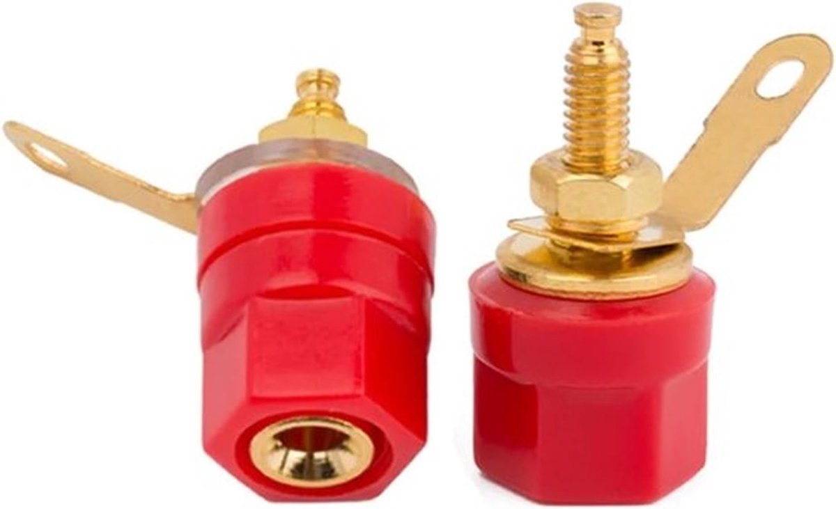 10 Stuks 4mm Banana Plug Terminal Jacks voor Audio Speaker Verbindingen