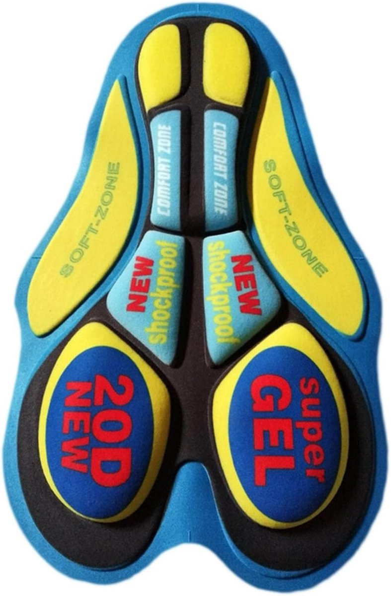 Zadeldekje voor fiets - Zwart - 33,5 x 20 x 2,1 cm - Siliconen Gel Pad - Unisex Fietszitkussen voor Comfort en Schokdemping
