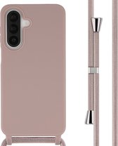 imoshion Hoesje - Geschikt voor Samsung Galaxy A27 (5G) - Siliconen hoesje met koord - Sand Pink