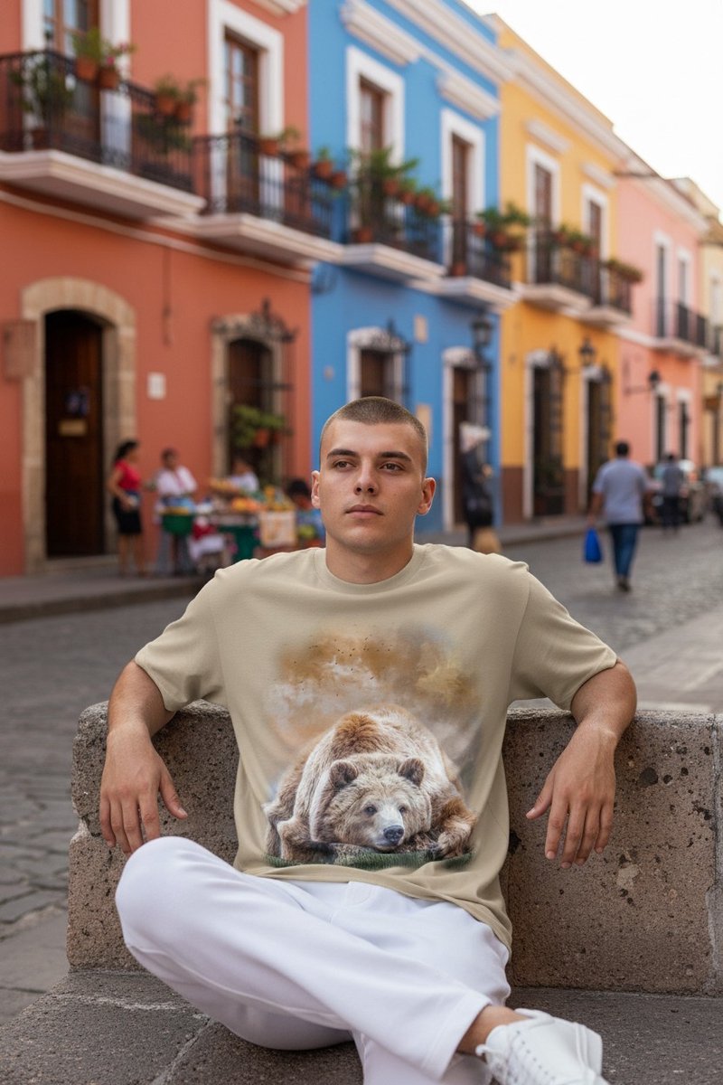 Beer Bearly Awake The Coloured House T-shirt XL