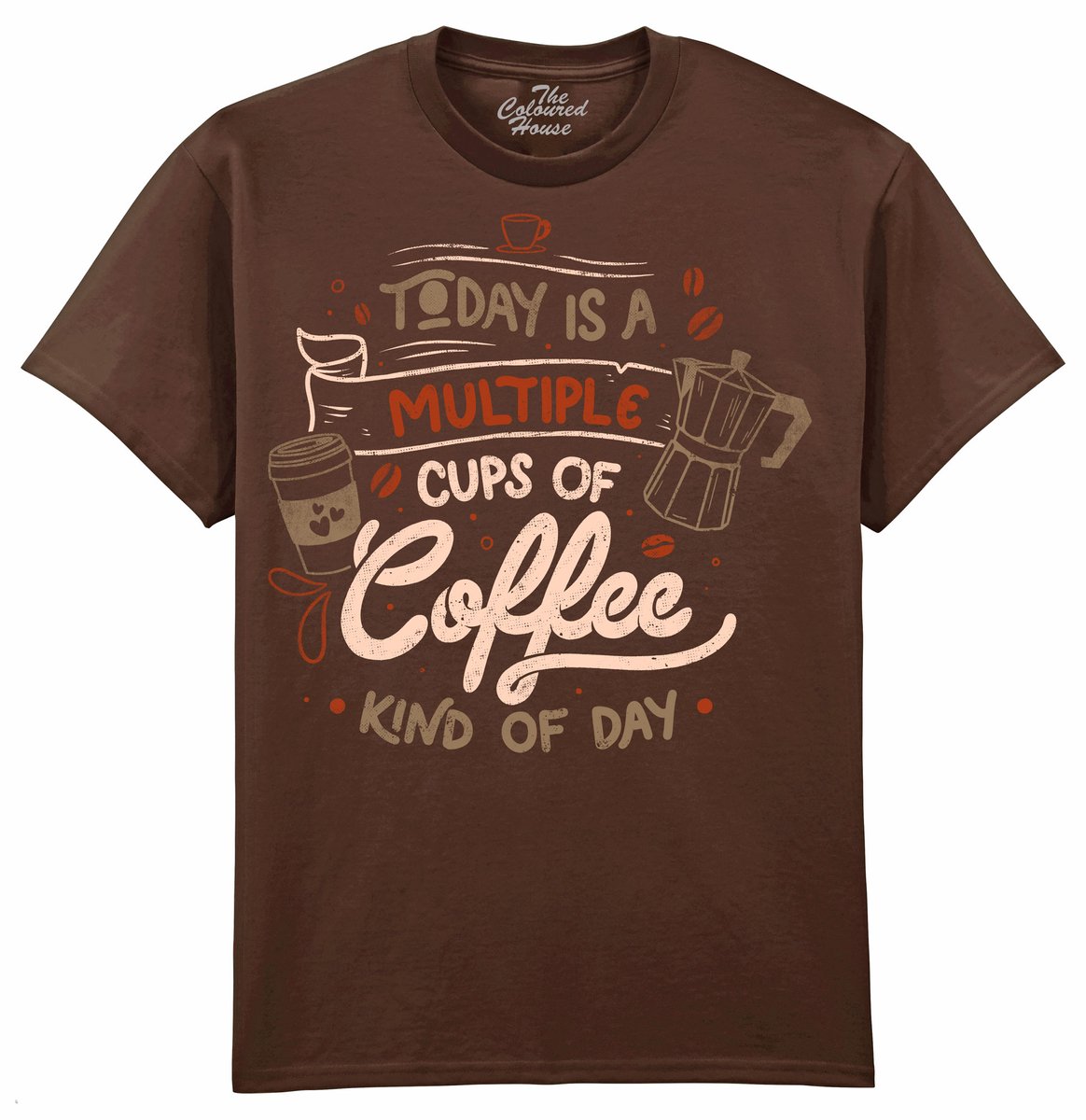 Koffie Multiple Cups Of Coffee The Coloured House T-shirt M