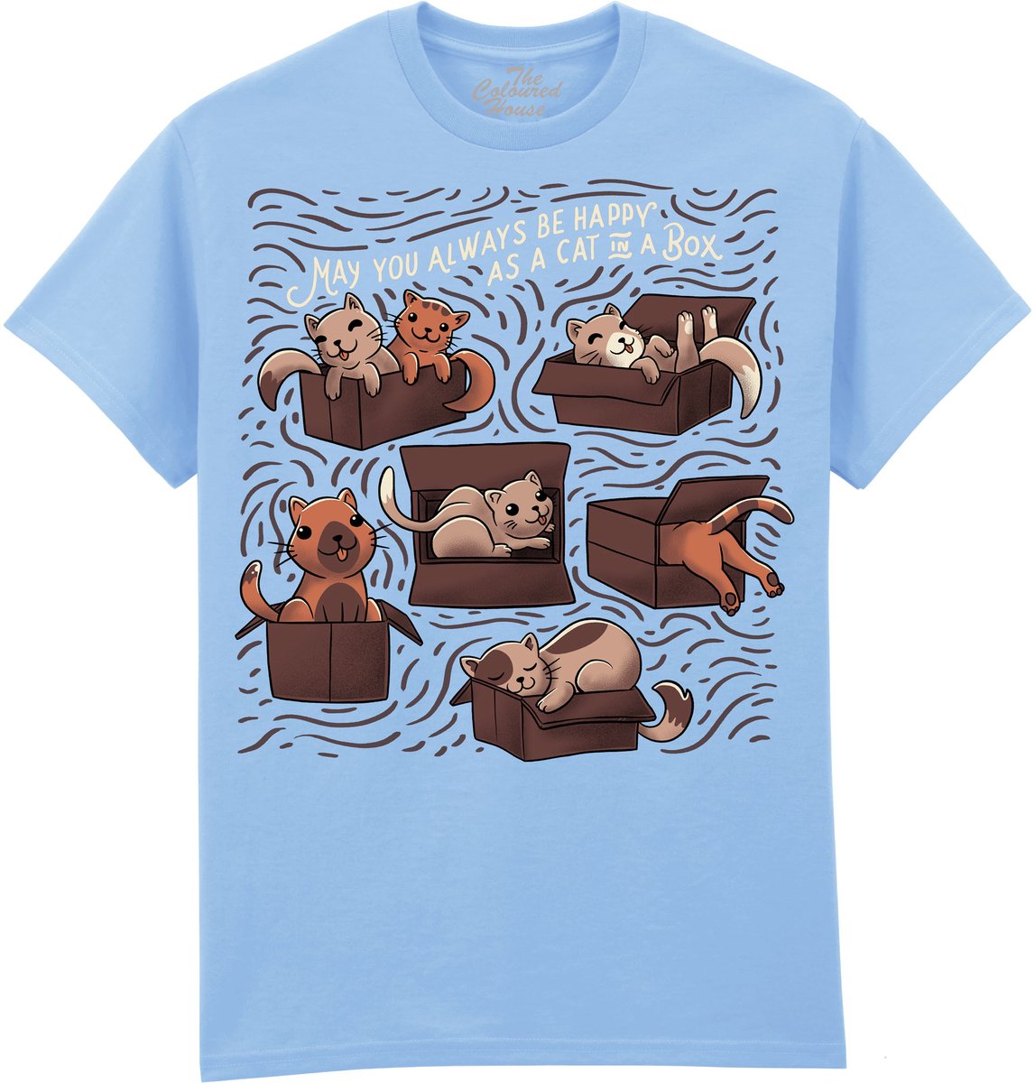 Katten In De Doos Cats In A Box The Coloured House T-shirt XXL