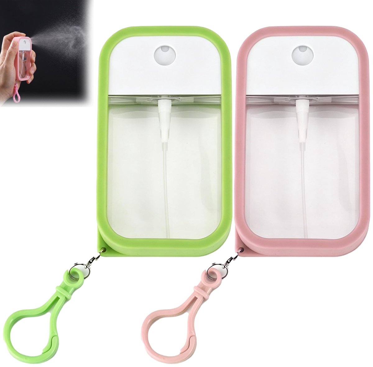 Solidchoice - 2-Pack Fijne Nevel Sprayflessen voor Cosmetica