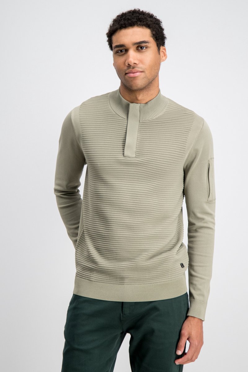 Gabbiano Trui Hoyt 6167278 00672 Sage Green Mannen Maat - S