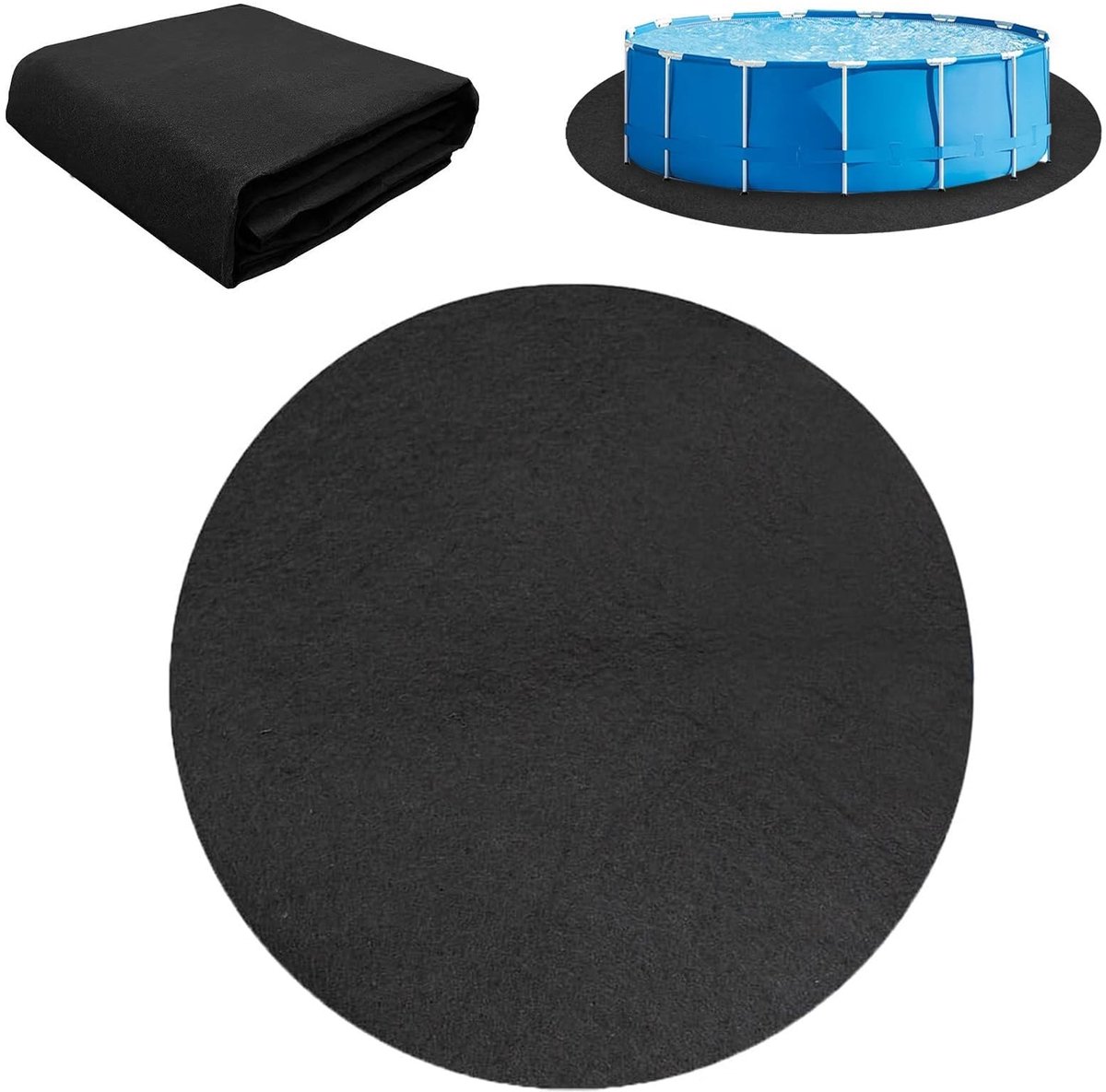 Solidchoice - Ronde Poolmat 305cm voor Bescherming van Boven Grond Pools