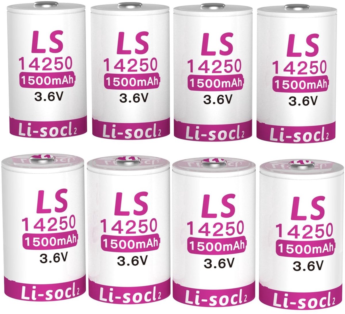Solidchoice - 5 Stuks LS14250 3.6V 1500mAh Lithium Batterijen, Niet Oplaadbaar