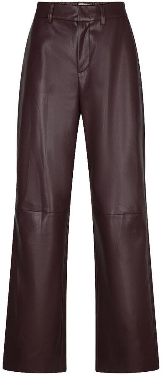EsQualo Broek Trousers Wide Pu F26 11504 488 Merlot Dames Maat - W34